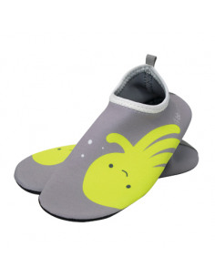 Calzado de baño Shoöz en neopreno Gris. Zapatos de agua de color gris y verde.