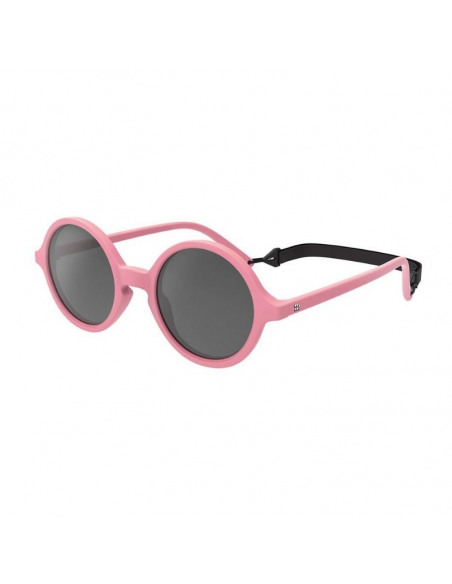 Gafas de sol para niños de color rosa de lado con correa