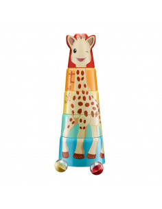 Torre de Sophie la girafe con la figura de la jirafa Sophie