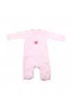Caixa para oferta Gift (incl. pijama de riscas e fralda com aplique,gorro e coração em tela) rosa
