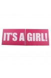 Caja de regalo Sorpresa de color rosa con la frase "It's a Girl!