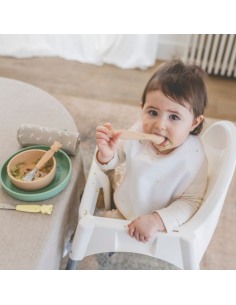 Pack comida Sophie la girafe incl. Plato, Bol, Vaso y cucharra 100% silicona en su caja regalo 2