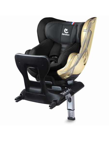 Silla de coche Gaïa + I-Size R129 esqueleto de acero con espuma de poliuretano inyectada