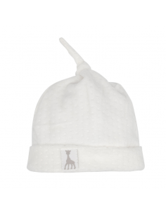 Gorrito blanco terciopelo Sophie la girafe